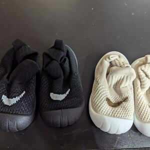 Baby Black and Cream Shoes